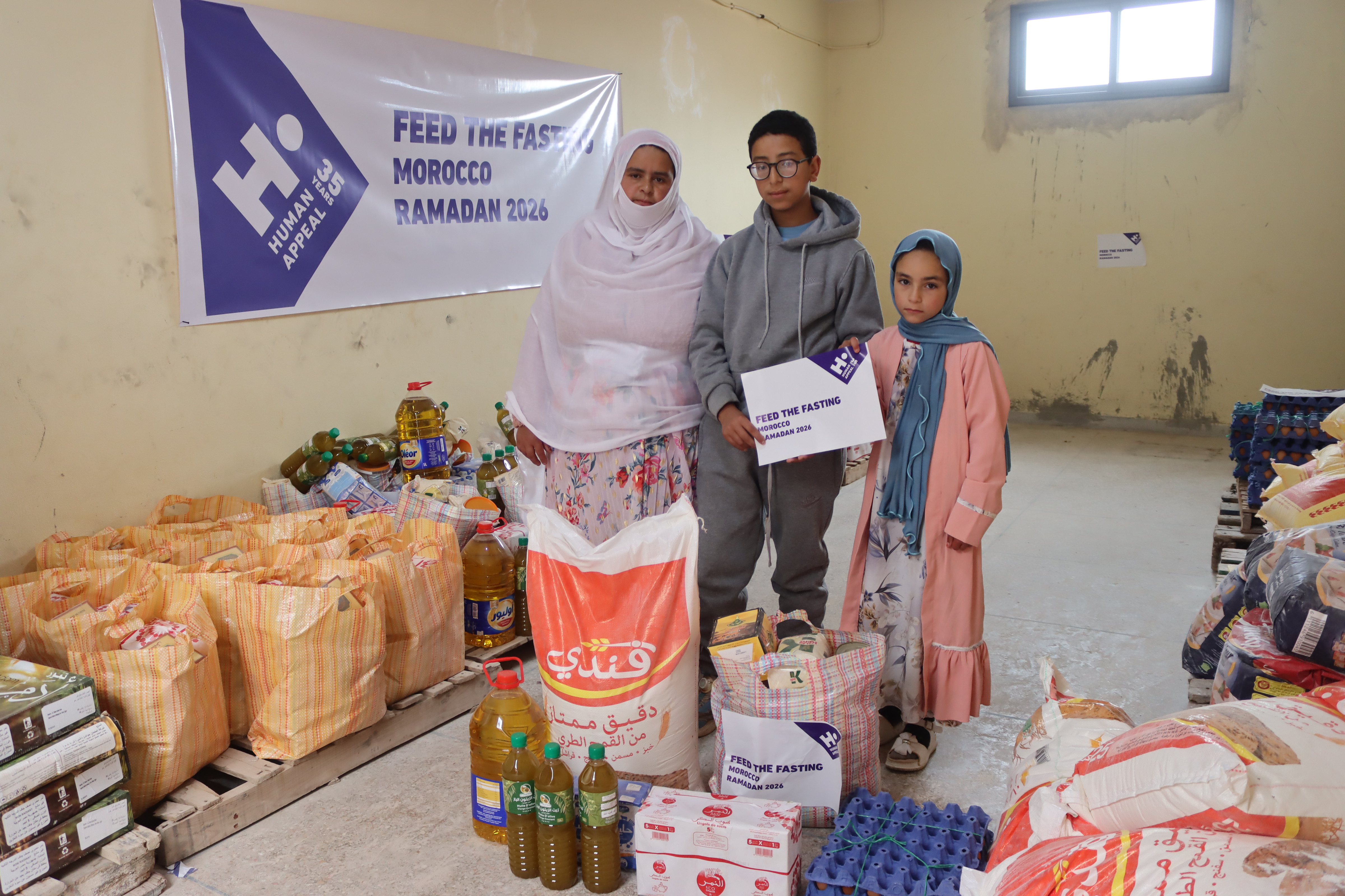 Human Appeal team supporting communities in Morocco
